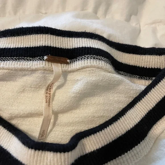 Free People Cream Lace Long Sleeve Top - Picture 5 of 5